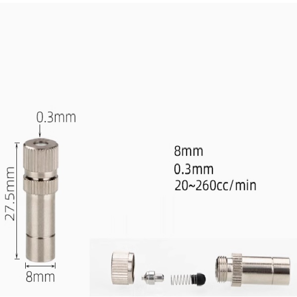 Béc đồng số 3 nối nhanh lỗ phun 0.3mm