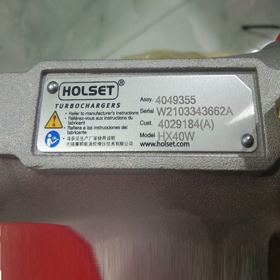 Bộ tăng áp turbocharger model HX40W (CU3802651), NSX: HOLSET