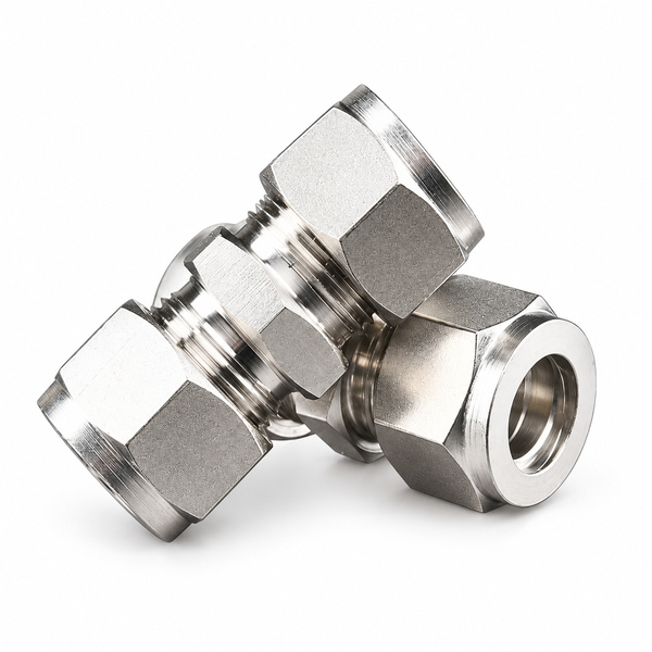 Đầu nối Inox 316 thẳng 2 đầu siết hạt bắp 6 mm