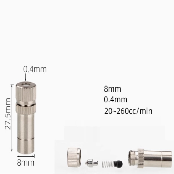 Béc đồng số 4 nối nhanh lỗ phun 0.4mm