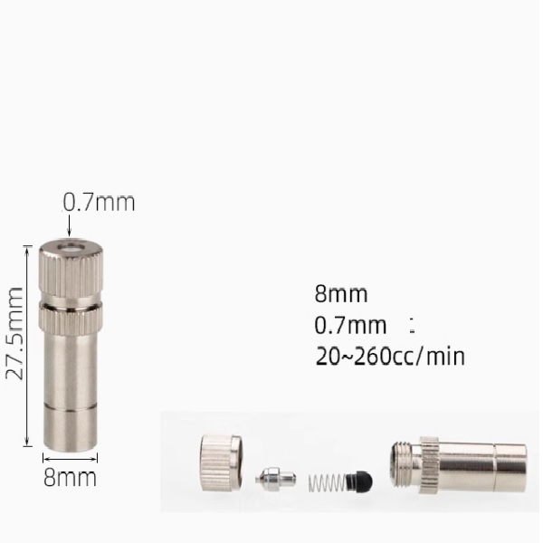 Béc đồng số 7 nối nhanh lỗ phun 0.1mm