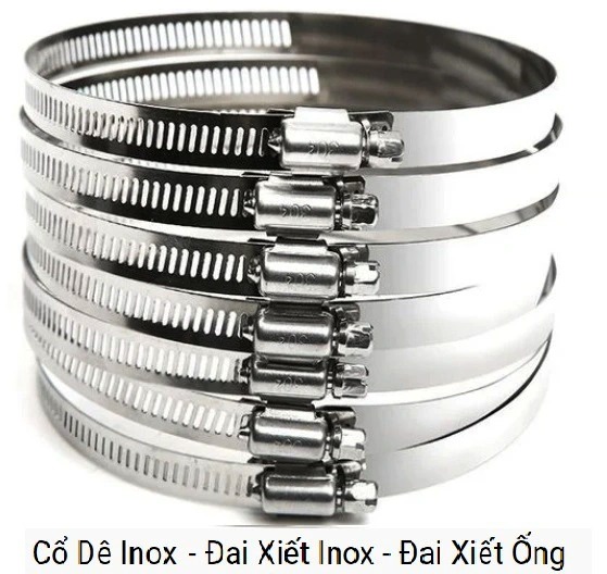 Đai xiết cùm cổ dê Inox