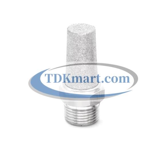 Đầu giảm âm thanh khí nén Inox 304 đầu cao - ren ngoài 1/8