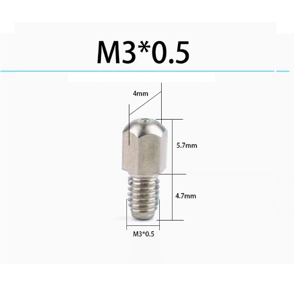 Vú bơm mỡ Inox 304 - Ren hệ mét