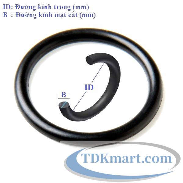 Oring gioăng cao su tròn NBR size 380.37x5.33 mm