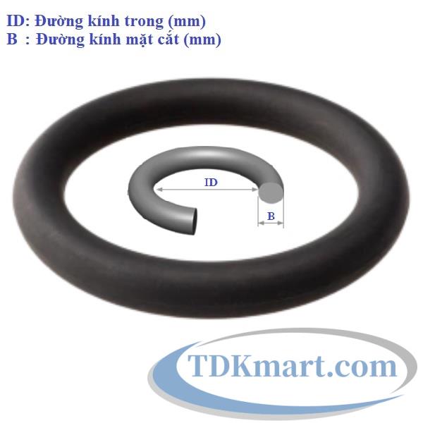 Gioăng cao su tròn Oring Viton chịu nhiệt độ cao chịu hóa chất size 20x2.5mm