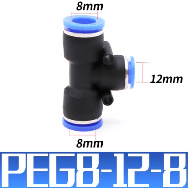 Đầu nối nhanh chữ T 8-12-8