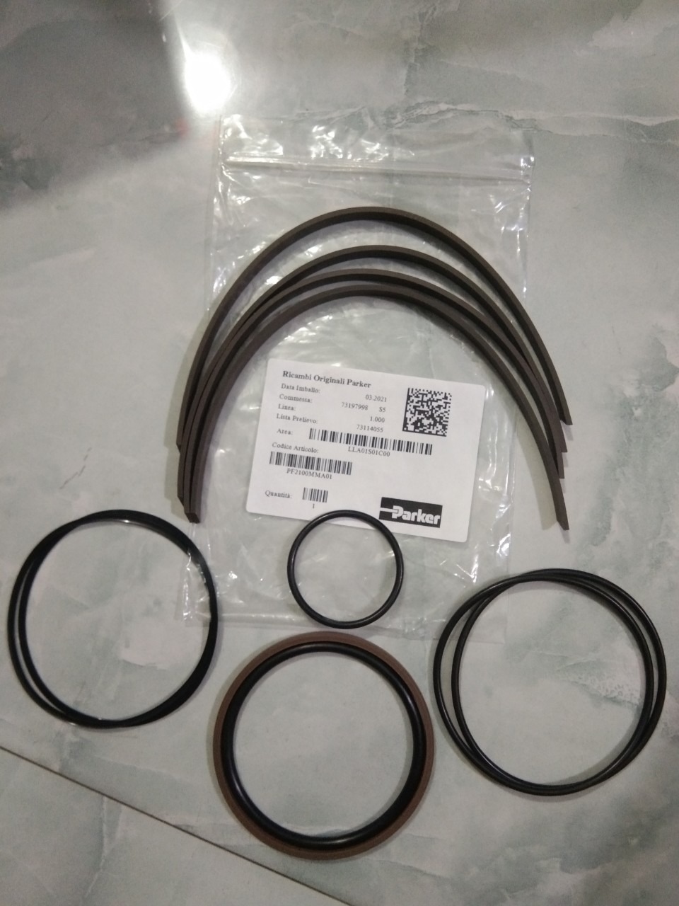 Piston & body seals kit, code: PF2100MMA01, Parker