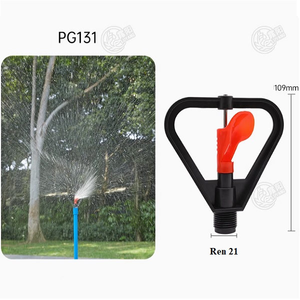 Đầu béc phun tưới cây ren ngoài 21 xoay 360 độ PG131