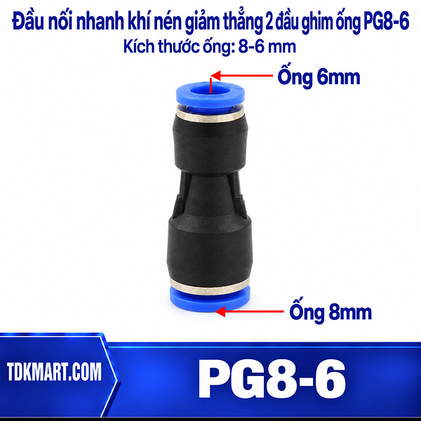 Đầu nối giảm thẳng 8-6