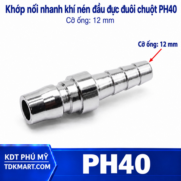 Khớp nối nhanh khí nén PH40