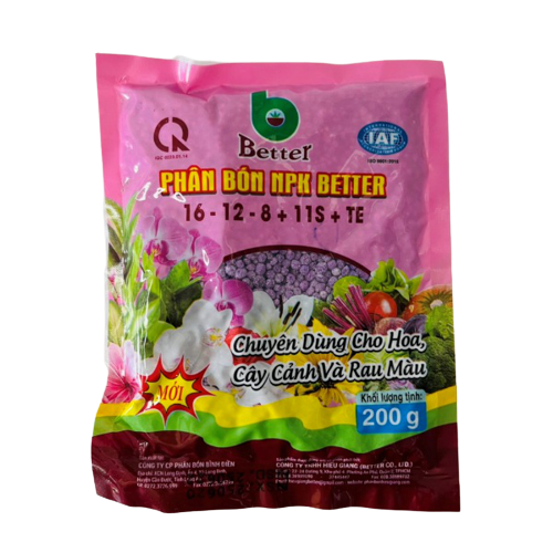 Phân bón Better 16-12-8+11S+TE