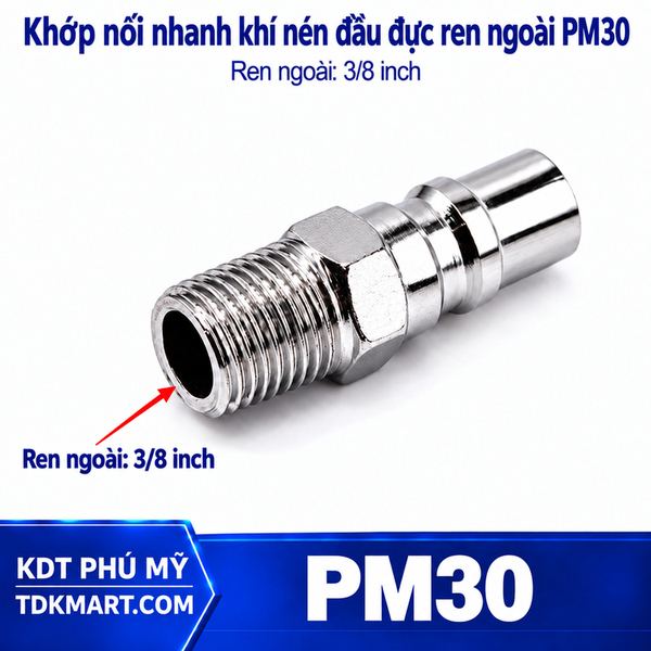 Khớp nối nhanh khí nén PM30