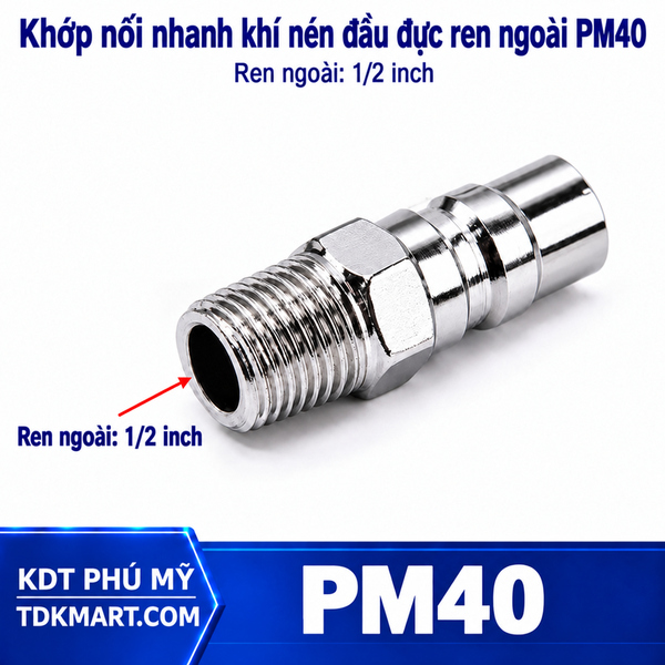Khớp nối nhanh khí nén PM40