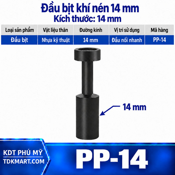 Đầu bịt khí nén 14 mm