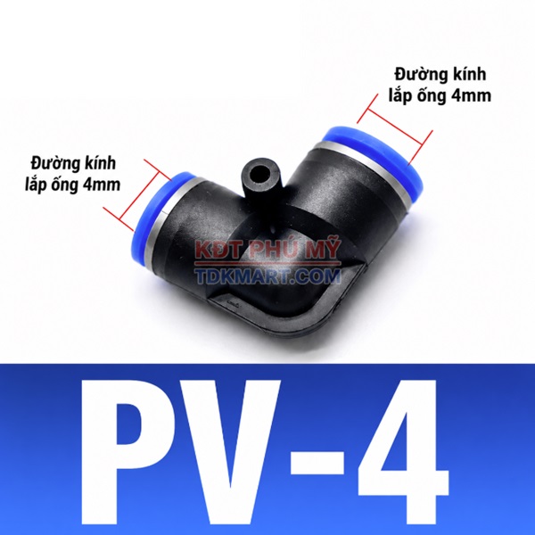 Co nối nhanh khí nén phi 4mm