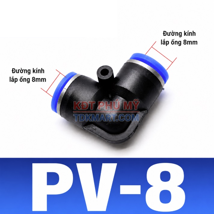 Co nối nhanh khí nén phi 8mm