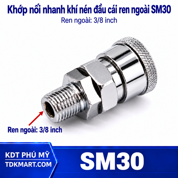 Khớp nối nhanh khí nén SM30