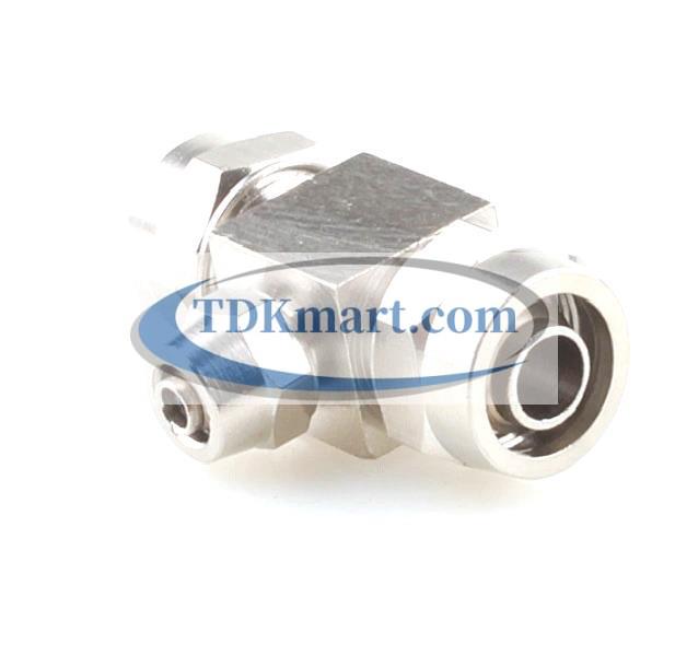 Đầu nối Inox 304 dạng chữ T giảm 8-12-8 có 3 đầu nối siết ống khí nén