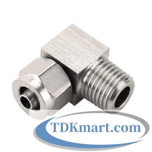 Co nối thép không rỉ 304 có 1 đầu siết ống 12 và 1 đầu ren ngoài 3/8 =16.7mm