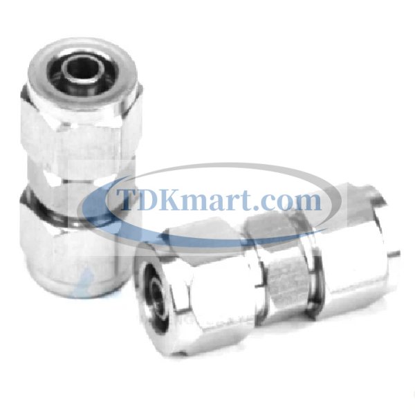 Đầu nối Inox 304 có  2 đầu siết ống 6