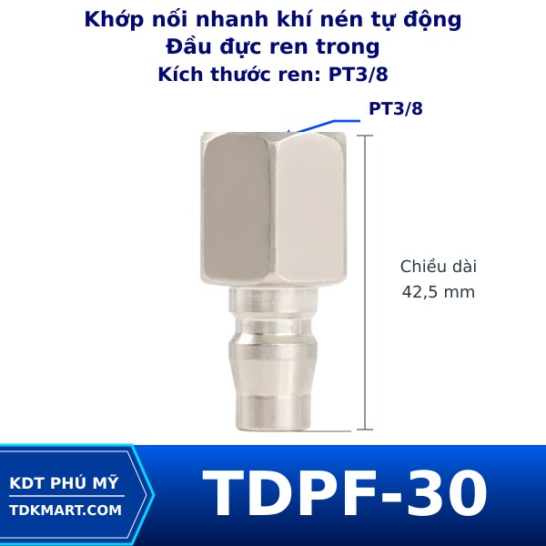 Khớp nối nhanh khí nén tự động PF30