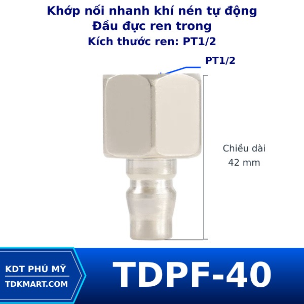 Khớp nối nhanh khí nén tự động PF40