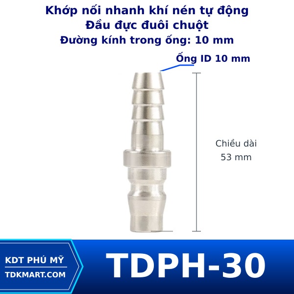 Khớp nối nhanh khí nén tự động PH30