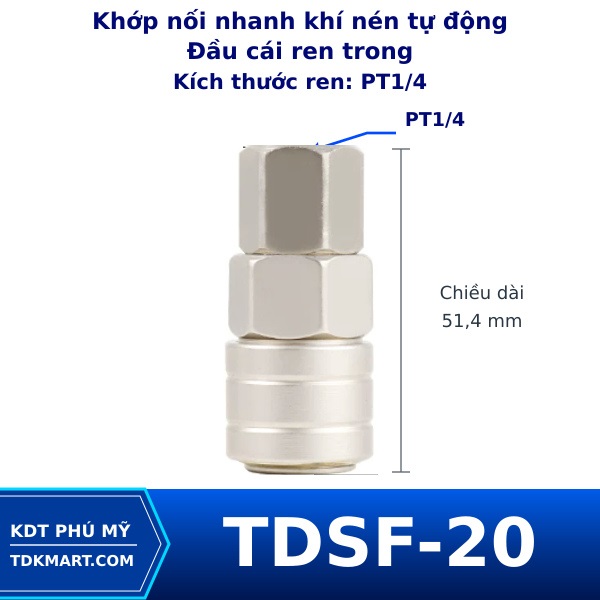 Khớp nối nhanh khí nén tự động SF20