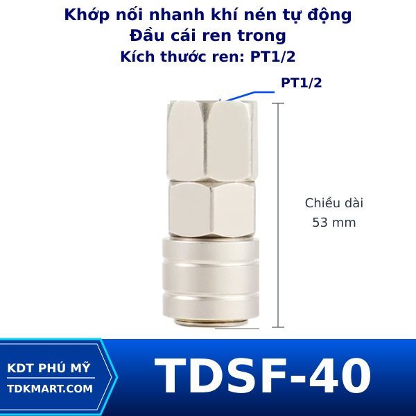 Khớp nối nhanh khí nén tự động SF40