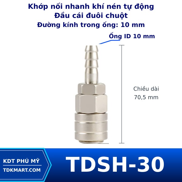 Khớp nối nhanh khí nén tự động SH30