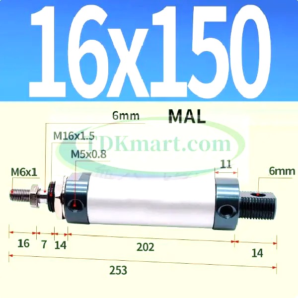 Xilanh khí nén MAL16x150