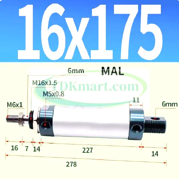 Xilanh khí nén MAL16x175