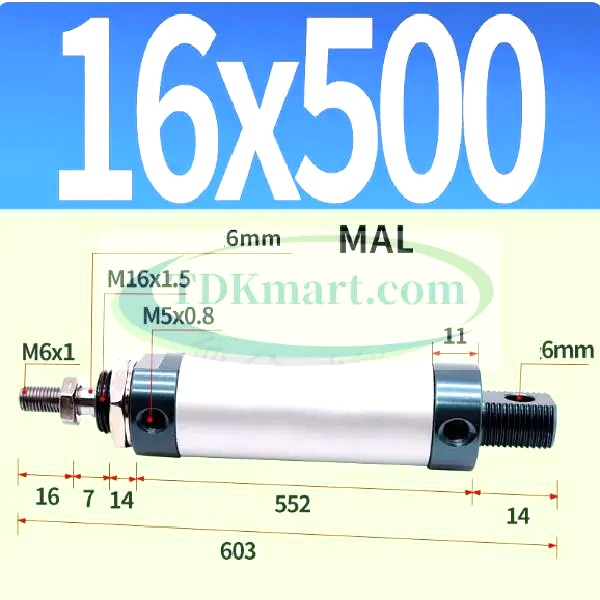 Xilanh khí nén MAL16x500