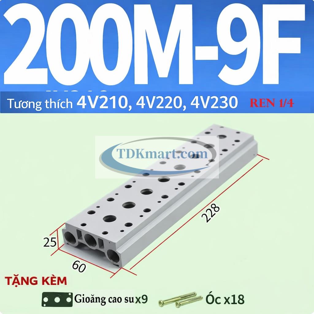Đế van điện từ 200M-9F