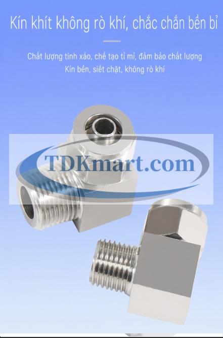 co nối ren ngoài inox, fitting inox khí nén