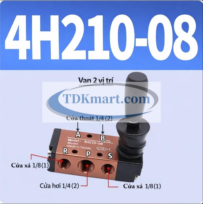 Van gạt tay khí nén 4H