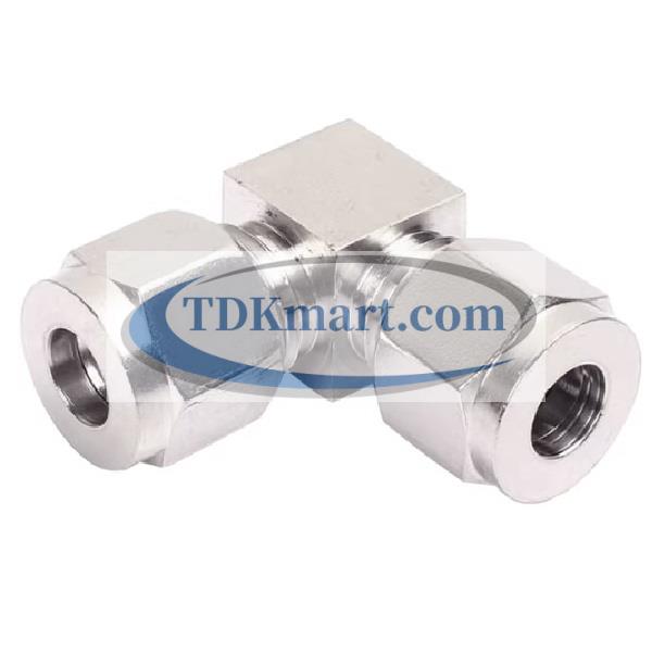 Co nối nhanh khí nén vật liệu thép không gỉ inox 316 có 2 đầu siết hạt bắp