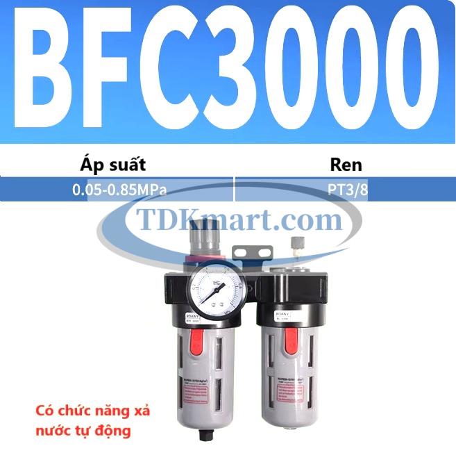 Bộ lọc đôi khí nén BFC3000 ren 3/8 KDT Phú Mỹ