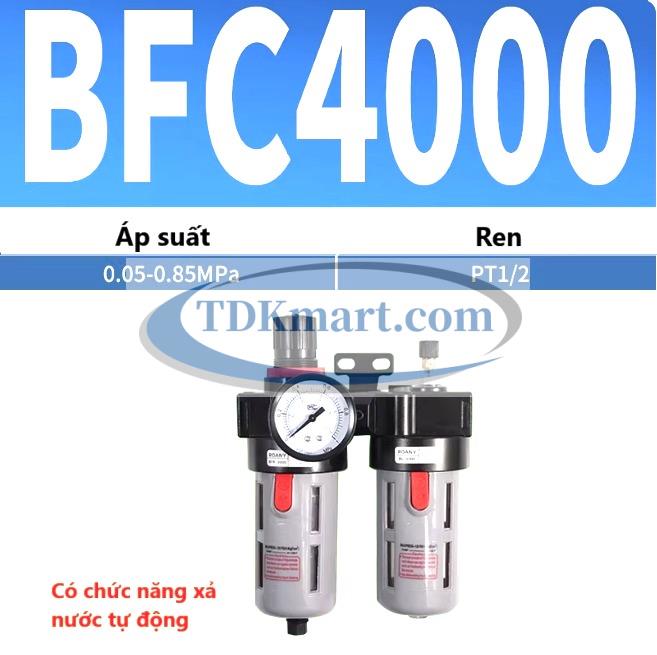 Bộ lọc đôi khí nén BFC4000 ren 1/2 KDT Phú Mỹ