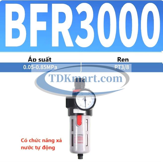 Bộ lọc điều áp khí nén BFR3000 ren 3/8 KDT Phú Mỹ