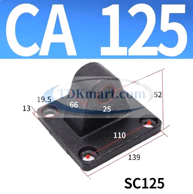 Đế chân xi lanh khí nén ca125