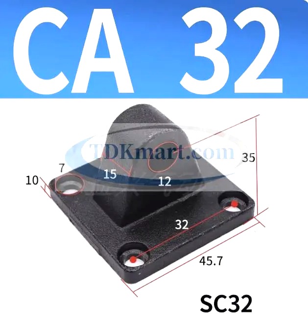 Đế chân xi lanh khí nén ca32