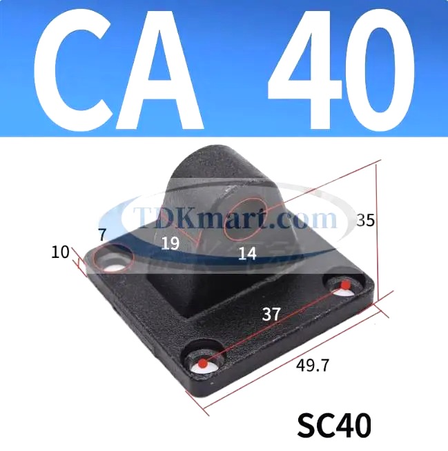 Đế chân xi lanh khí nén ca40