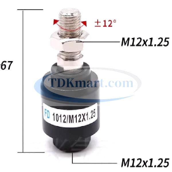 Đầu nối với ty xi lanh khí nén kiểu đầu lắc FD