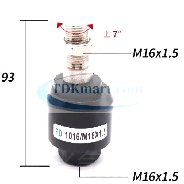 Đầu nối với ty xi lanh khí nén kiểu đầu lắc FD