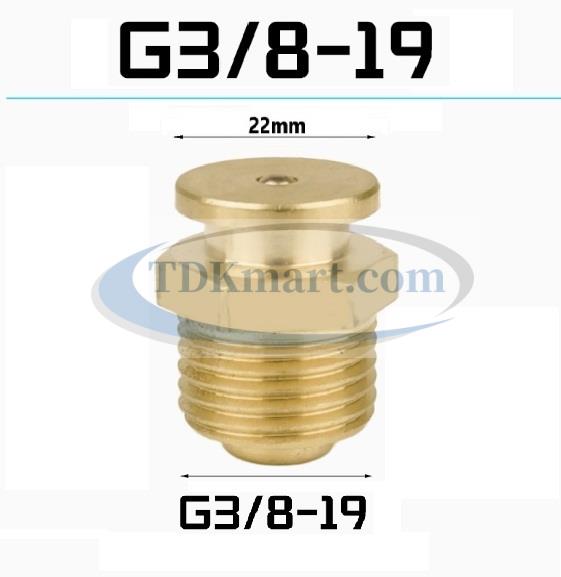 Vú mỡ nút đồng G3/8-19 (22)