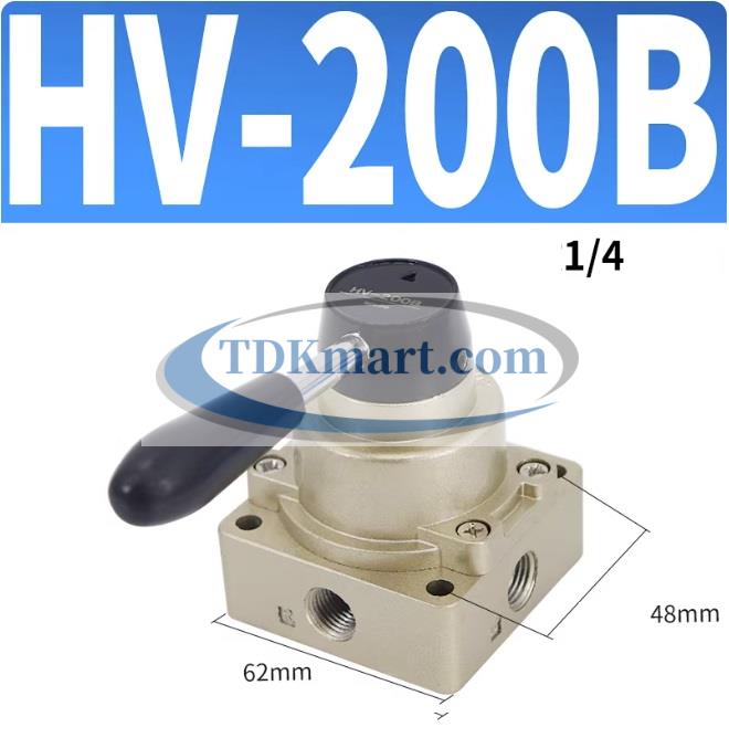 Van gạt tay khí nén dùng điều khiển đóng mở dòng khí HV-200B