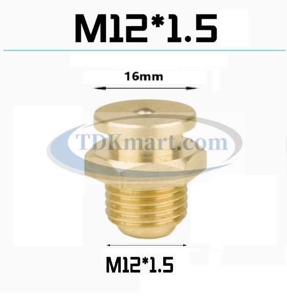 Vú mỡ nút đồng M12x1.5 (16)