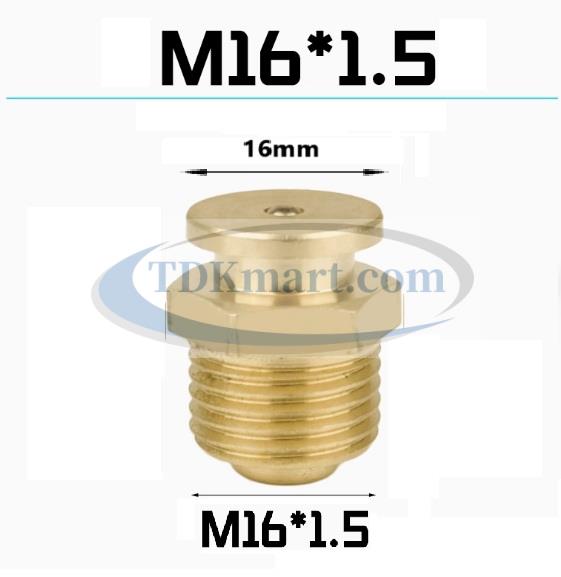 Vú mỡ nút đồng M16x1.5 (16)